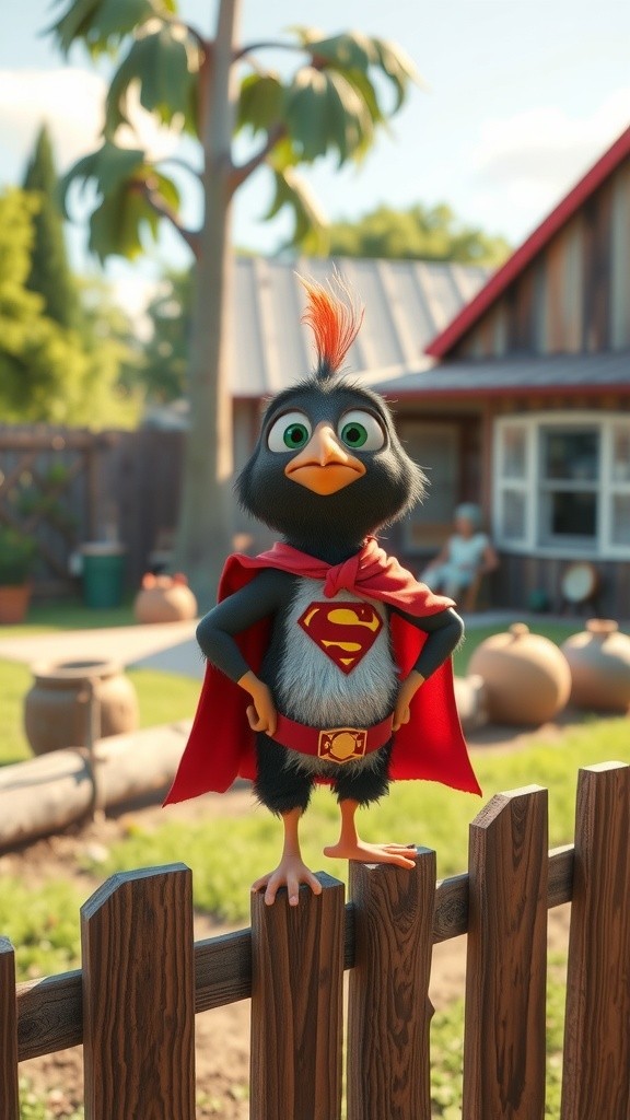 Ayam yang Pikir Dirinya Pahlawan Super