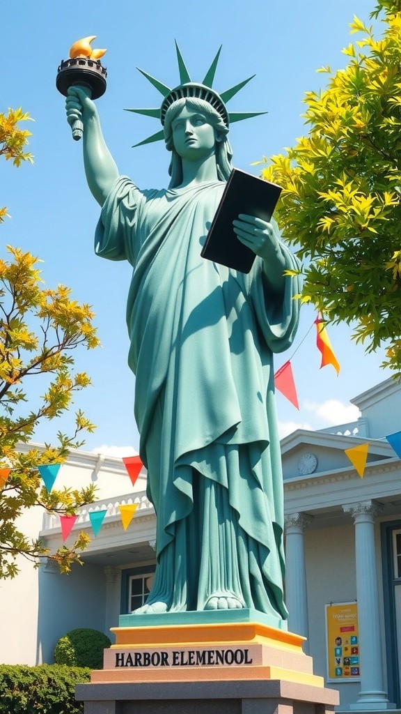 Liberty's First Day at Harbor Elementary