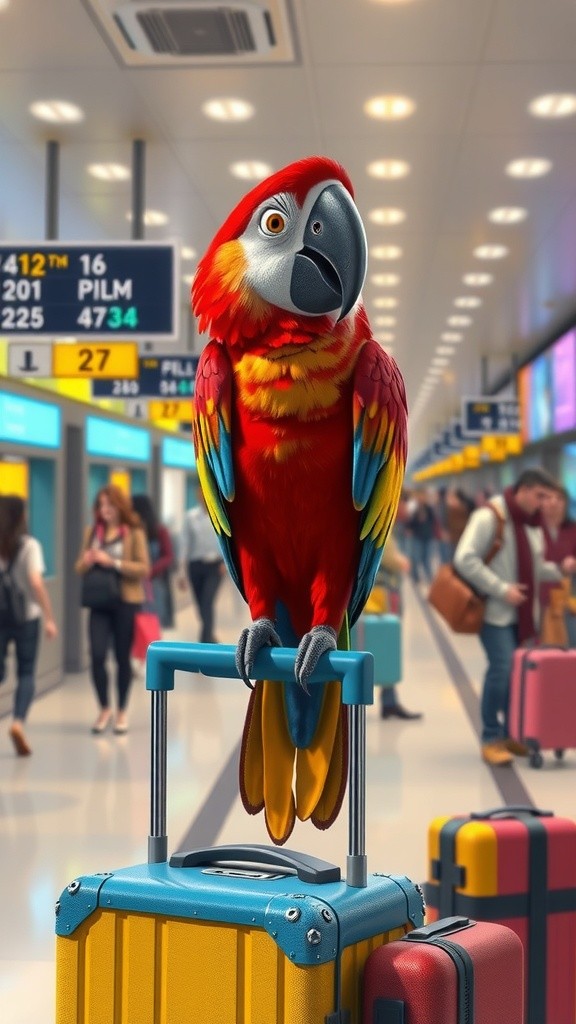 Parrot's Carry-On Chaos!