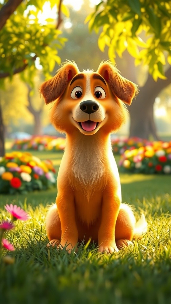 Joyful Moments: Puppy and Child Bonding in the Park