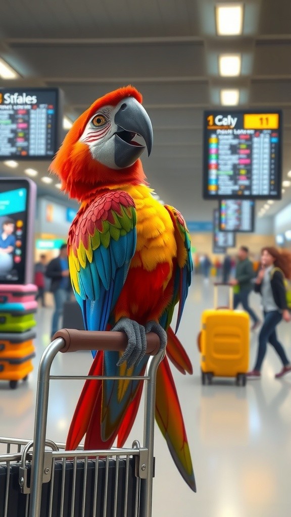 The Parrot's Airport Adventure