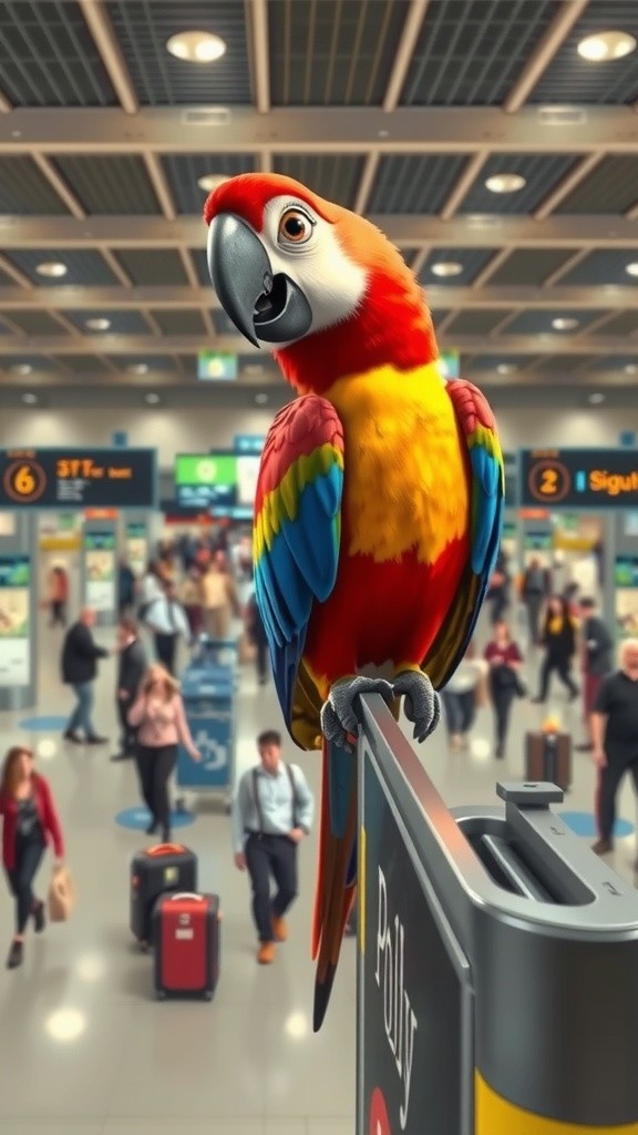 Parrot's Packing Adventure: Fly Easy, Fly Happy!