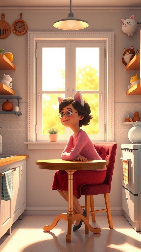 A Cat's Culinary Journey: Peaceful Moments in the Kitchen