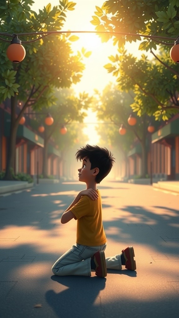 भीम की मदद से बच्चे को समझाना