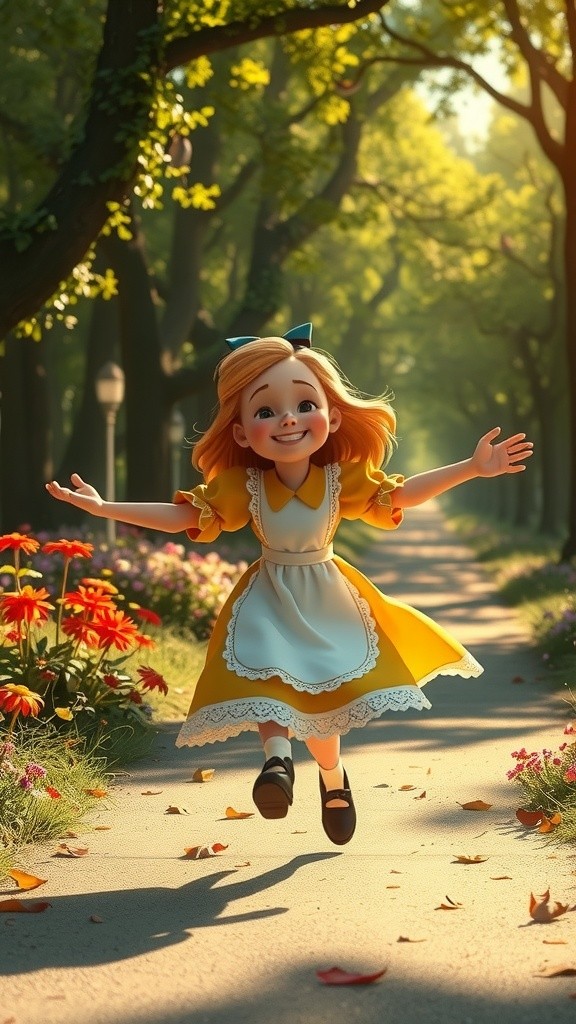 Lily's Magical Adventure with the Mysterious Cat