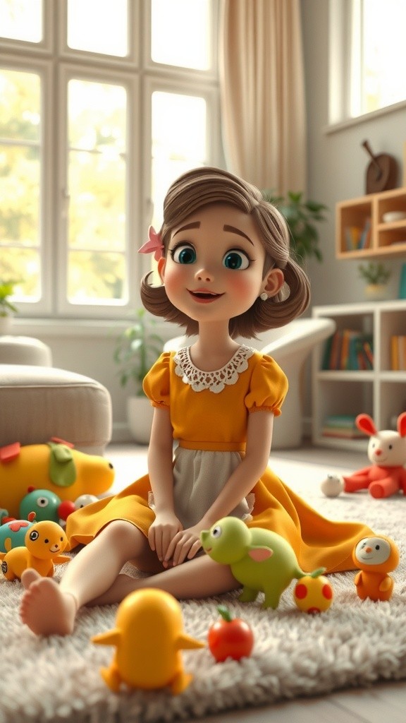 Sweet Moments: Lily and Her Furry Friends