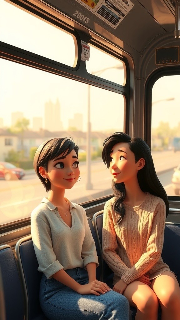 Sarah and Emma's School Bus Adventure