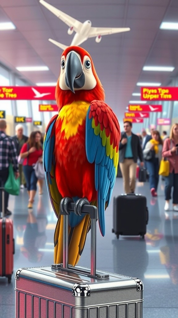 Parrot's Airport Adventure!