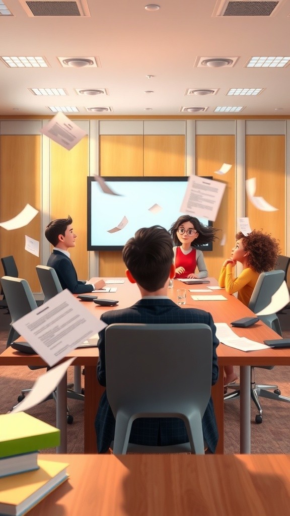 Empat Sahabat di Balik Meja Kerja: Humor Konyol di Kantor!