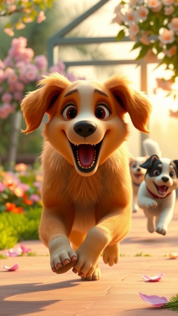 كلاب حديقة اللعب والتعاون