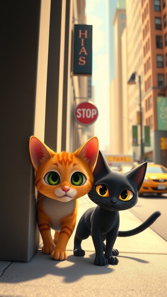 Felines and Feasts: A Tale of Friendship