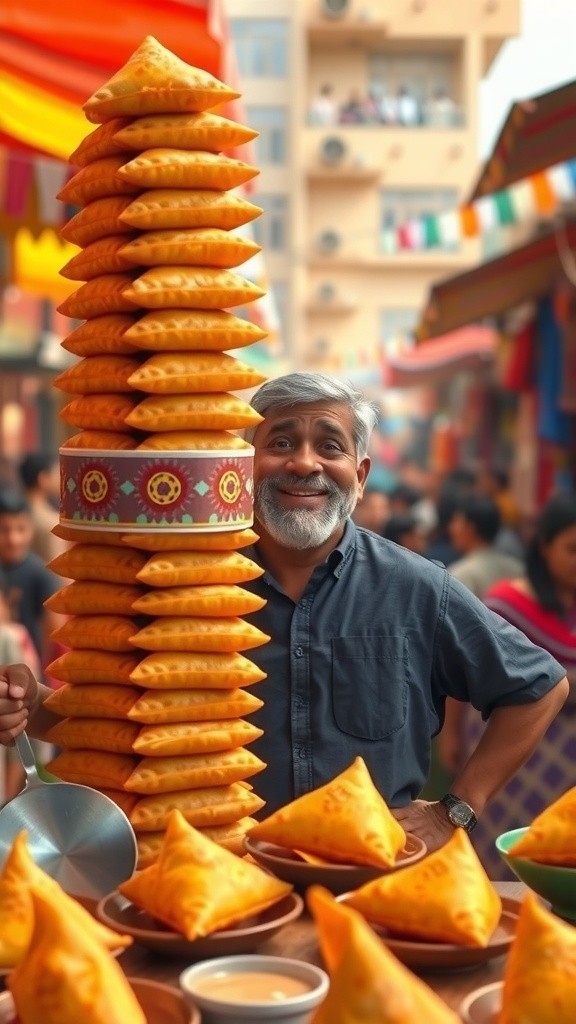 Sinchan Enjoys Samosa in Jaipur!