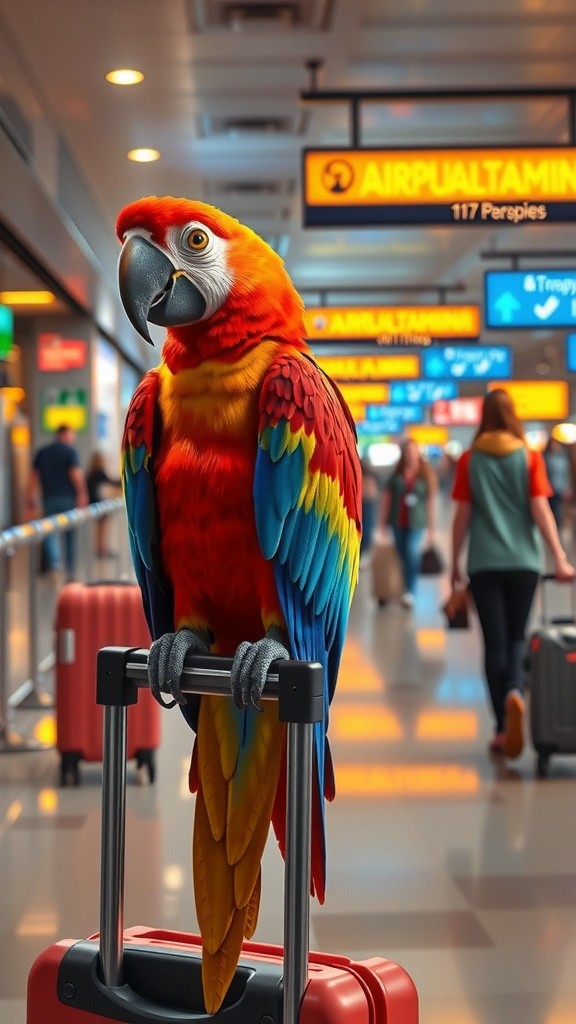 Parrot's Packing Predicament at the Airport!