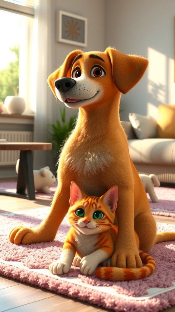 एकता में बल: कुत्ते और बिल्ली की कहानी