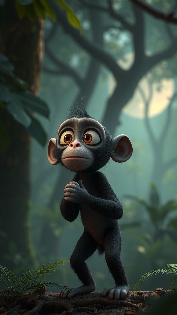 बंदर की माँ की याद और एक नन्ही चिड़िया