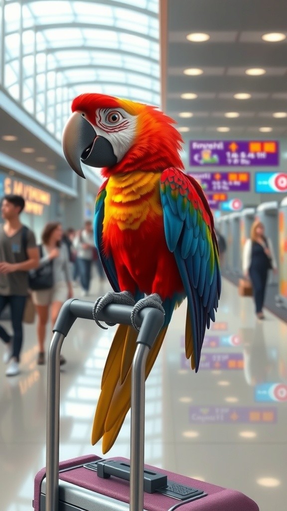 Parrot's Hilarious Airport Adventure!