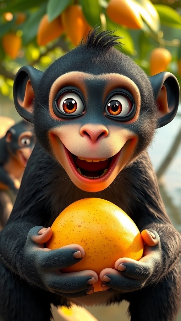 Chiku and Kallu: A Sweet Mango Friendship