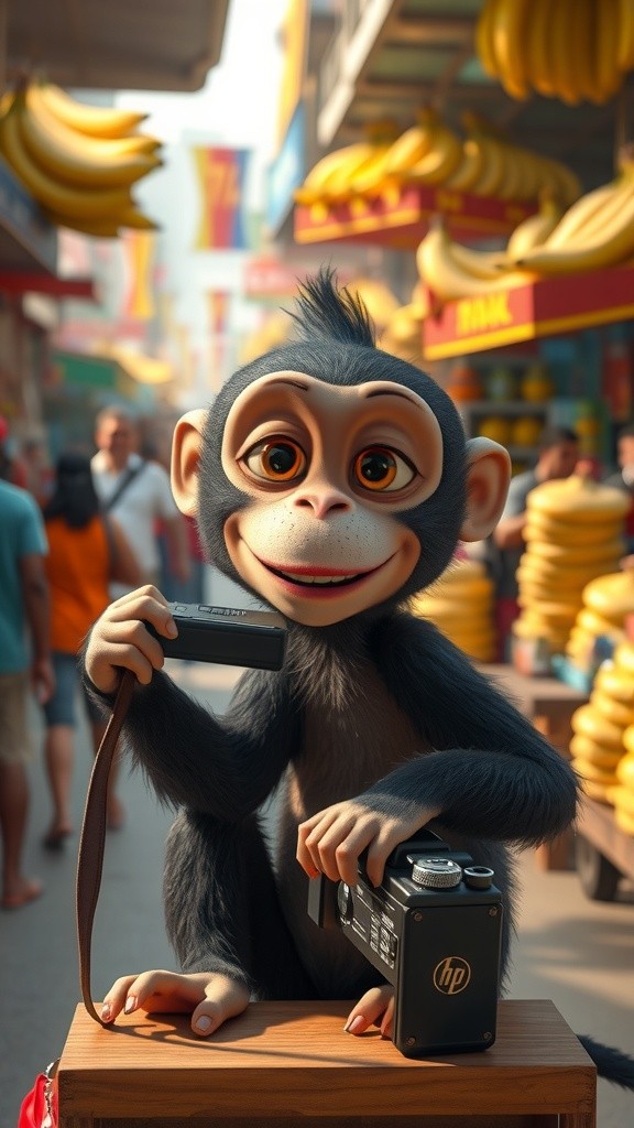 Monkey's Market Adventures: A Fruitful Discovery!