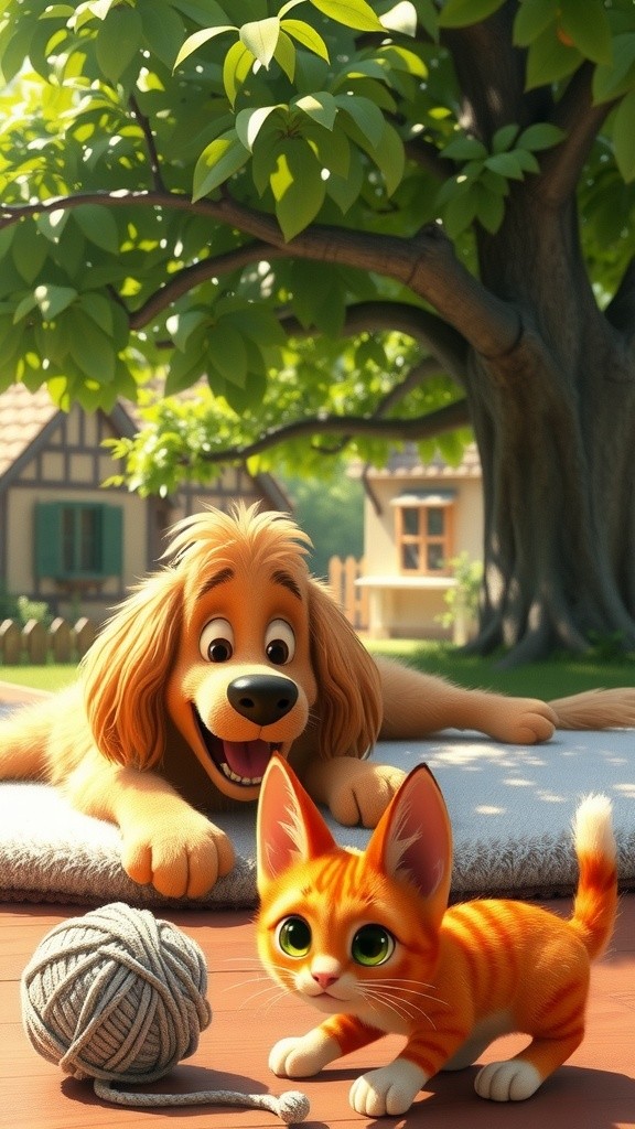 कुत्ता, बिल्ली और शेर की कहानी