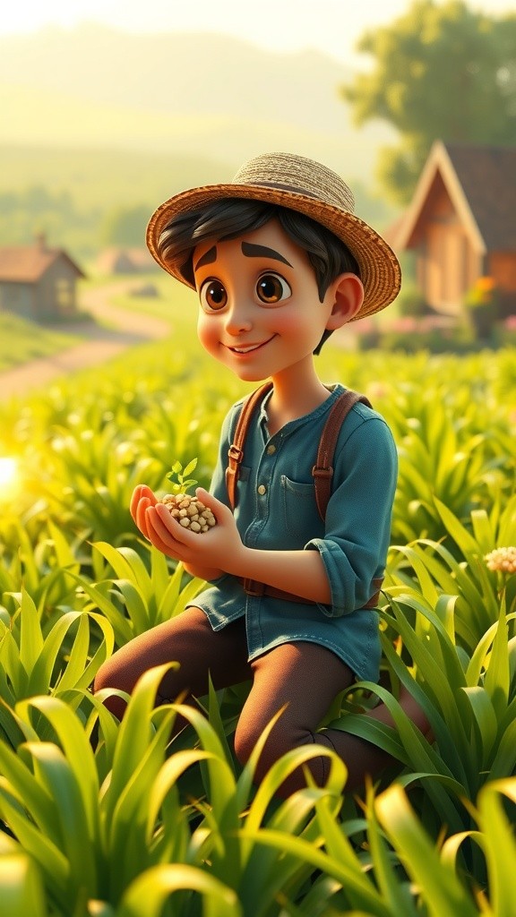 रामू और जादुई बीज की कहानी