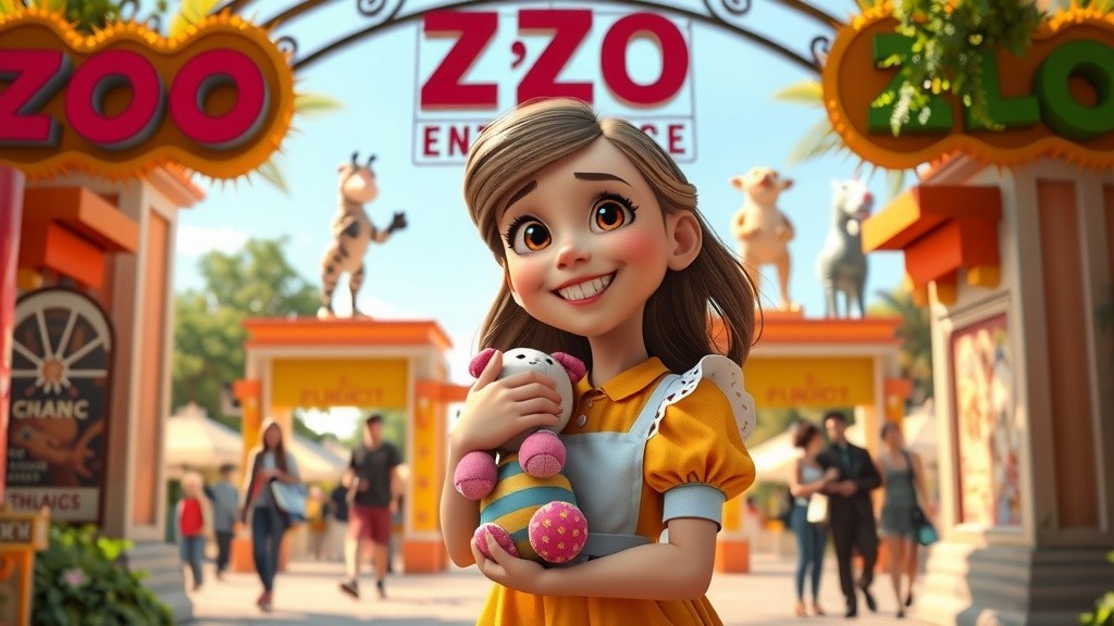 Joyful Day at the Zoo: A Child's Adventure with Animals