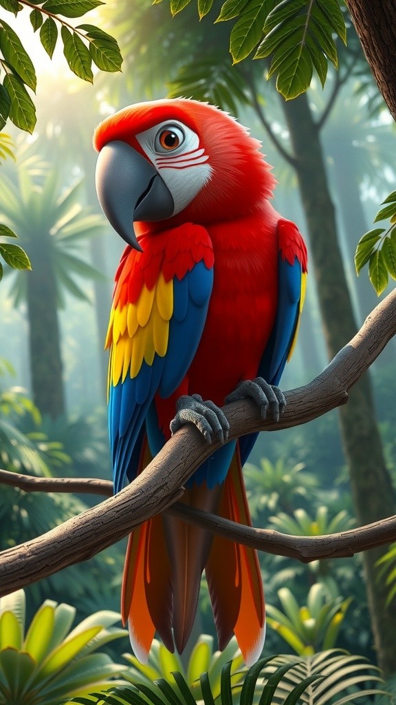 The Vibrant Tale of Polly the Parrot