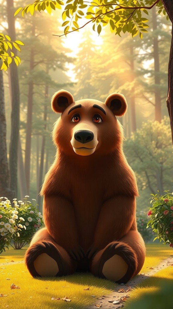 Milo the Shy Bear's Brave Adventure