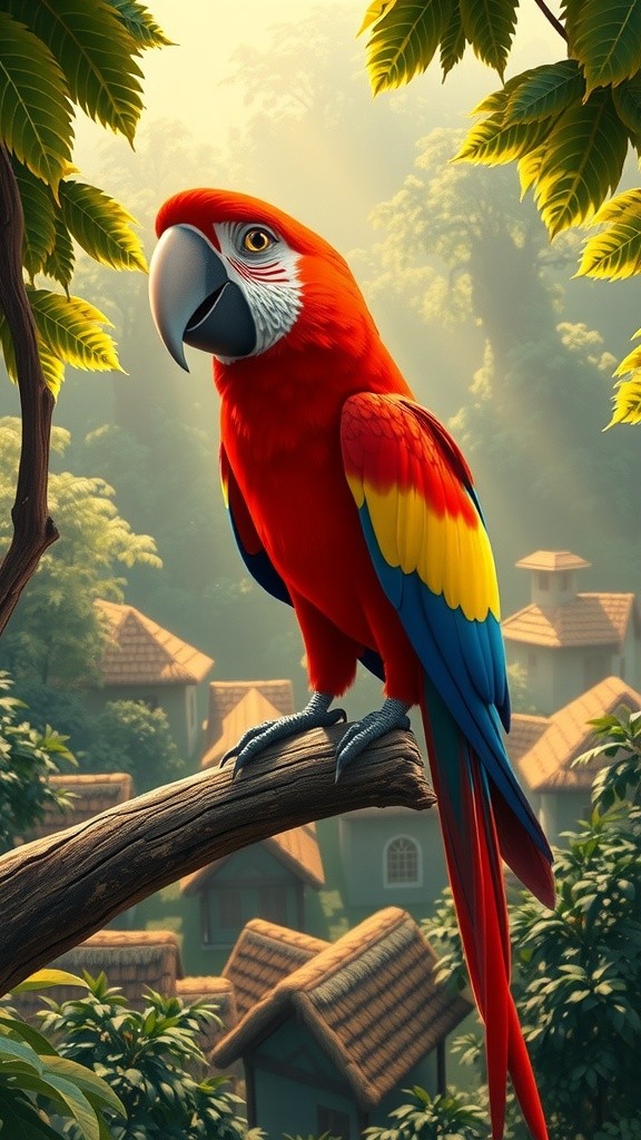 Bimo the Parrot: Guardian of the Village