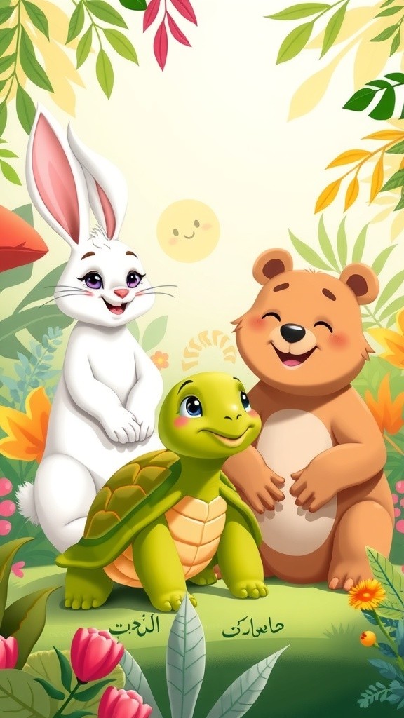 جنگل کے تین دوست: مل کر کام کرنے کا سبق