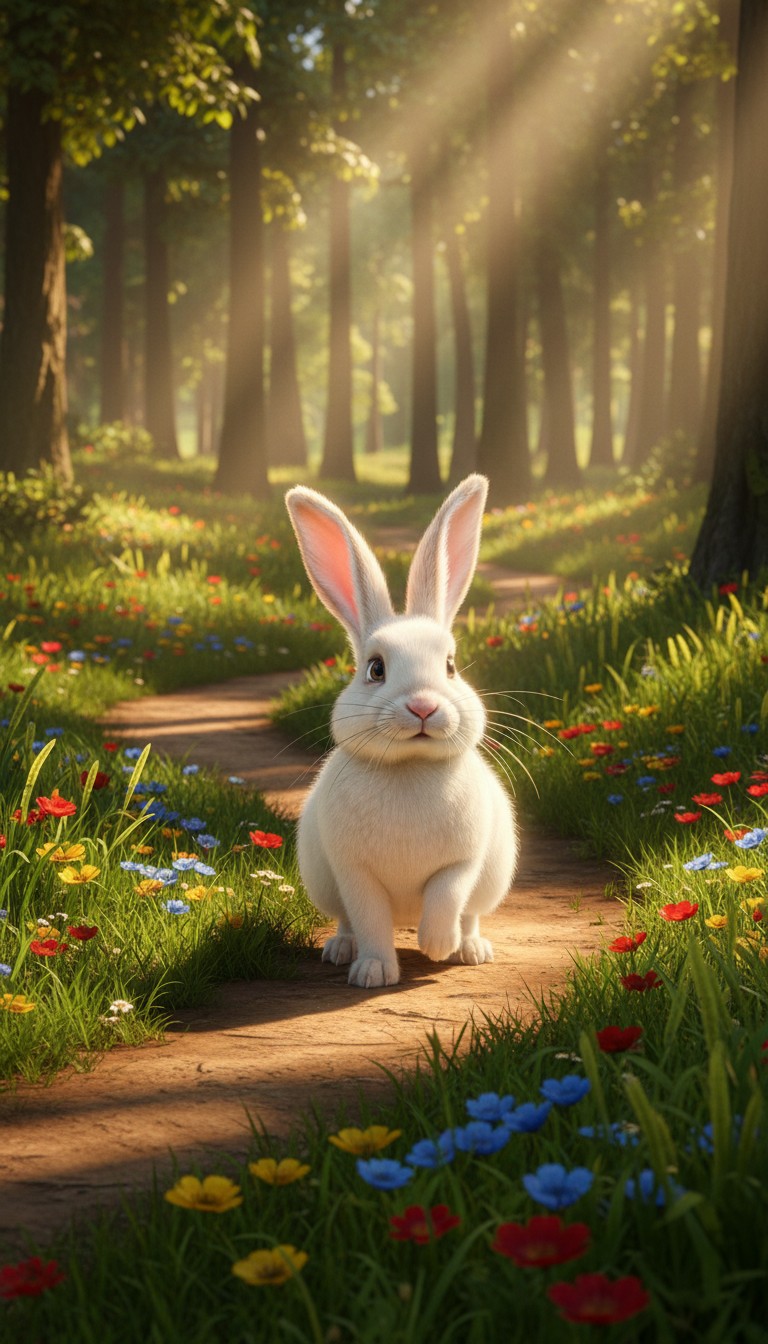 خرگوش مهربان و دوست جدیدش