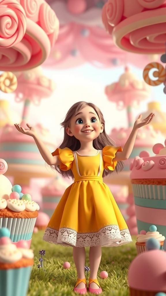 Dreamy Cake Adventures: A Girl's Sweet Escape