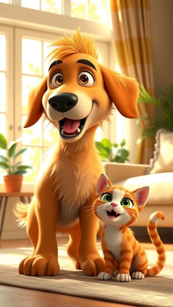 Cuddly Chaos: The Living Room Showdown!