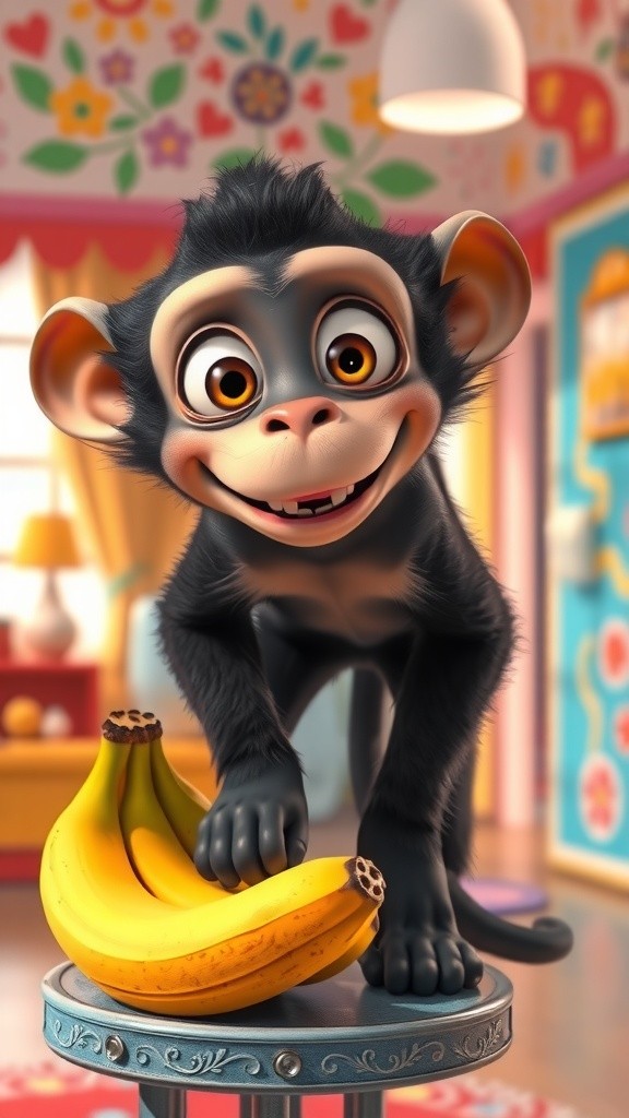 Banana Time Fun with a Silly Monkey!