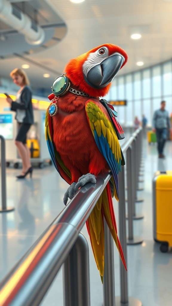 Parrot's Airport Packing Adventure!