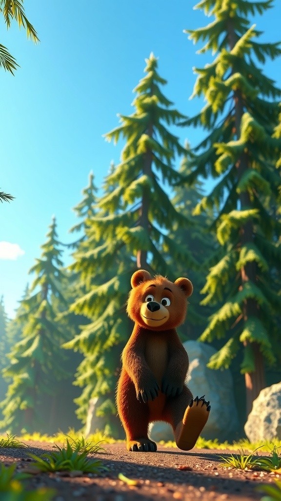 The Bear Stuck in a Tree