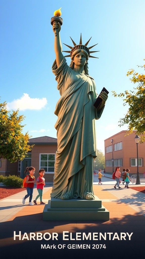 Liberty's First Day at Harbor Elementary