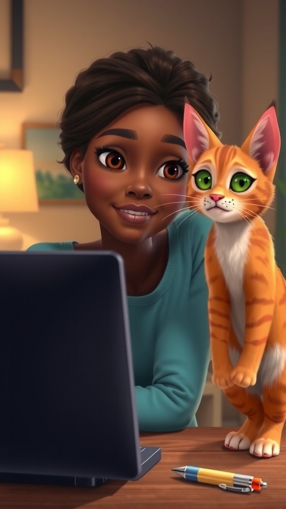 Kucing Mimi: Penulis Novel Tidur dan Makan!