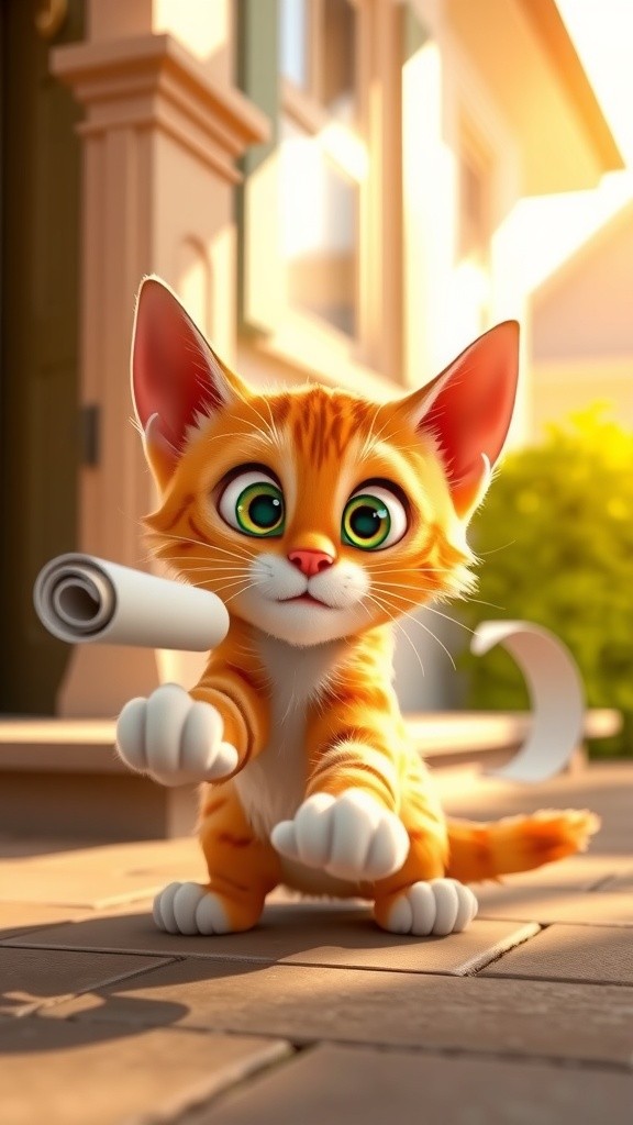 Kucing dan Makanan dari Kapsul Waktu