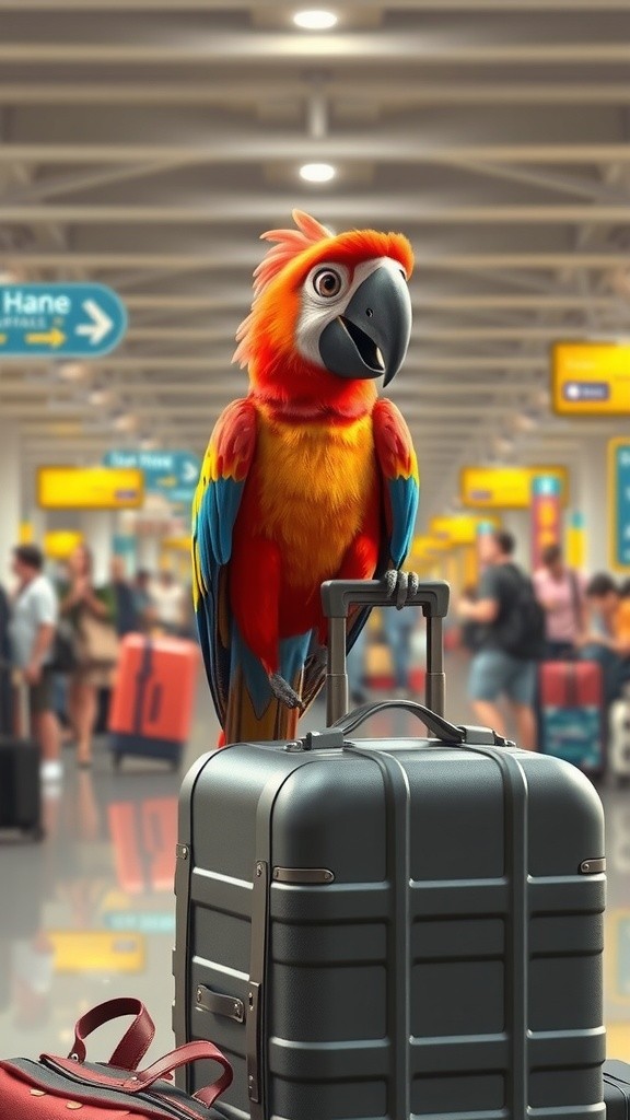 Fly Easy with Our Parrot Friend!