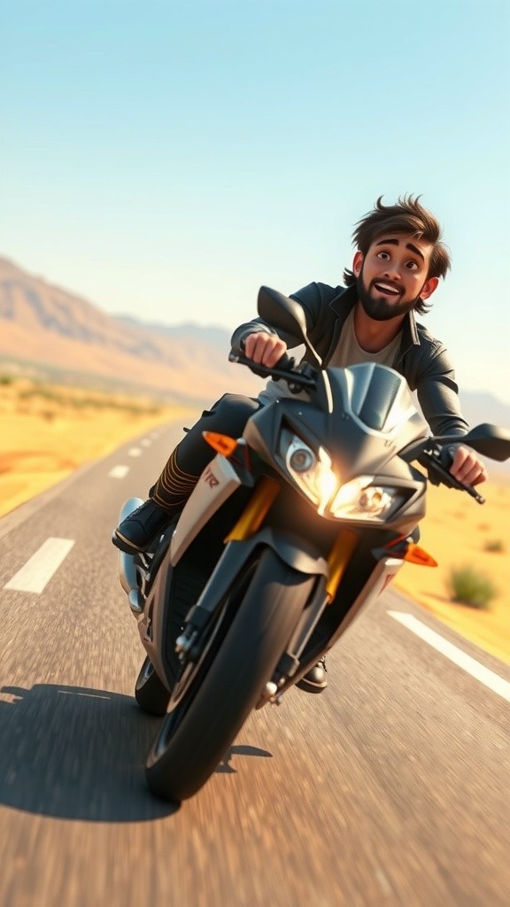 From Yamaha R1 to Spaceship: A Desert Adventure!