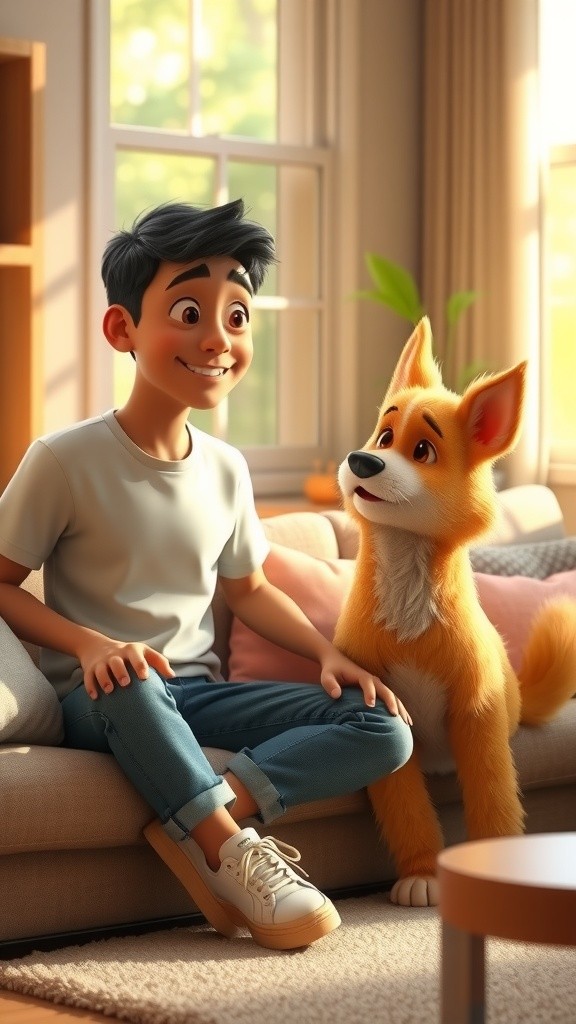 A Dog's Comfort on a Bad Day