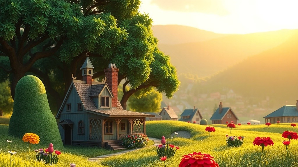 खुशियों का गाँव: बच्चों की मस्ती और सीख