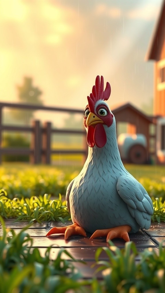 A Chicken's Rainy Day Rescue
