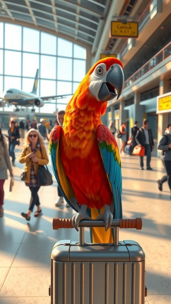 Parrot's Hilarious Airport Packing Adventure!