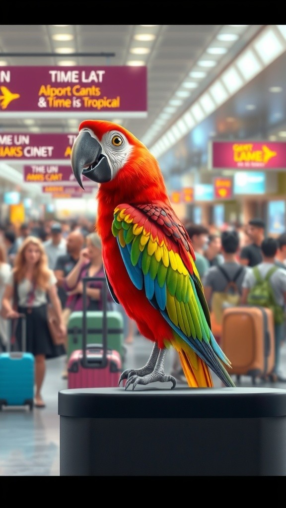 Parrot's Packing Dilemma at the Airport!