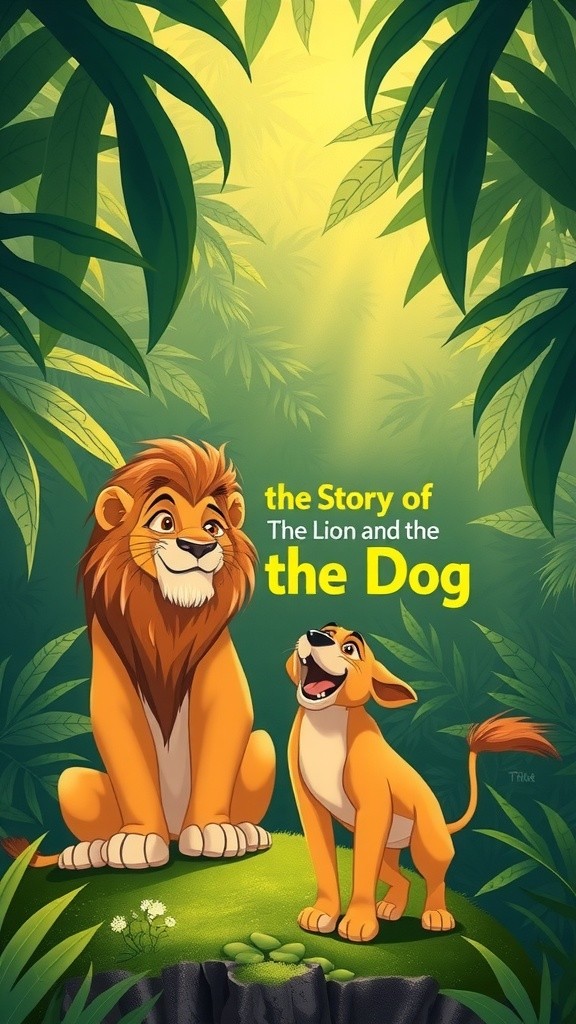 शेर और वफ़ादार कुत्ता