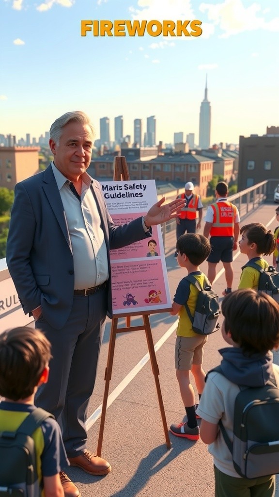 Students Practise Firework Safety