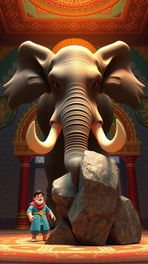 Ganesha Removes the Stone