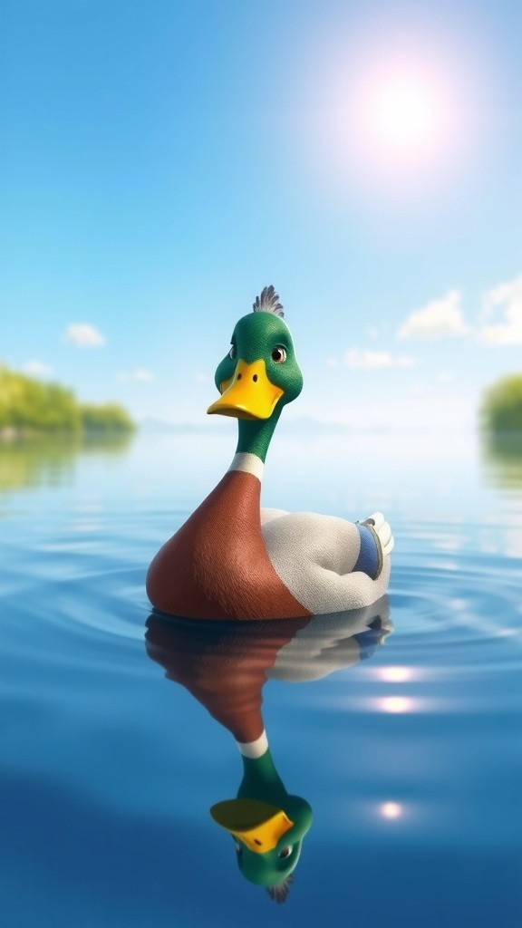 The Friendship of Baby Duck and Baby Monkey