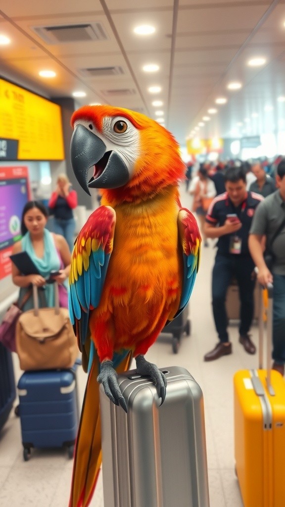 The Parrot's Overpacked Adventure!